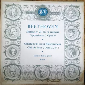 Couverture du produit · Sonate N° 23 En Fa Mineur "Appassionata", Op. 57 / Sonate N° 14 En Ut Dièse Mineur "Clair De Lune", Op. 27, N° 2