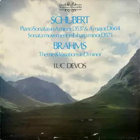 Couverture du produit · Piano Sonatas In A Minor, D537 & A Major, D664 / Sonata Movement In F Shar Minor, D571 / Theme & Variations In D Minor