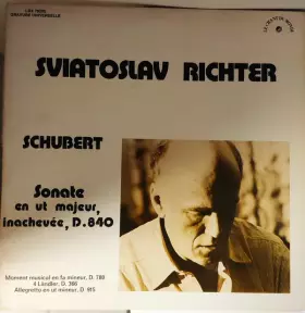 Couverture du produit · Sonate En Ut Majeur, Inachevée, D.840