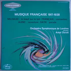 Couverture du produit · Musique Française 1917-1938: Le Bœuf Sur Le Toît, Concertino, Ouverture, Parade