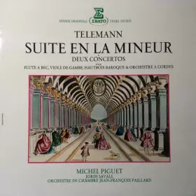 Couverture du produit · Suite En la Mineur & Deux Concertos Pour Flute A Bec, Viole De Gambe, Hautbois Baroque & Orchestre A Cordes