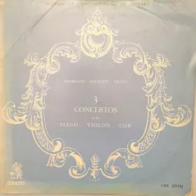 Couverture du produit · 3 Concertos Avec Piano - Violon - Cor