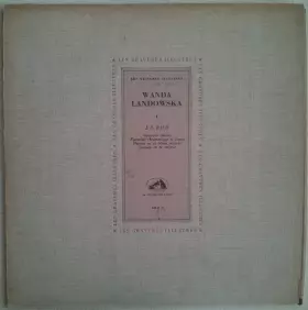 Couverture du produit · Concerto Italien - Fantaisie Chromatique Et Fugue - Partita N° 1 - Toccata En Ré Majeur