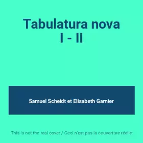 Couverture du produit · Tabulatura nova I - II