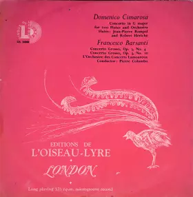 Couverture du produit · Cimarosa: Concerto In G Major For Two Flutes And Orchestra/Francesco Barsanti: Concerto Grossi Op. 3, Nos. 4, 10