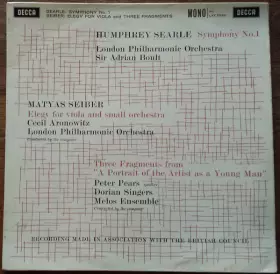 Couverture du produit · Symphony No. 1 / Elegy For Viola And Small Orchestra / Three Fragments From "A Portrait Of The Artist As A Young Man"