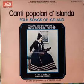 Couverture du produit · Canti Popolari D'Islanda / Folk Songs Of Iceland