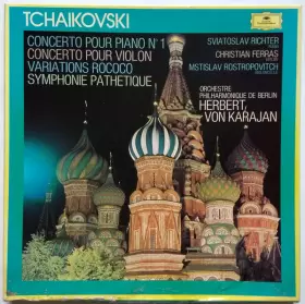 Couverture du produit · Concerto pour piano 1, concerto pour violon, variations rococo, symphonie pathetique