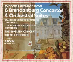 Couverture du produit · 6 Brandenburg Concertos / 4 Orchestral Suites  Brandenburgische Konzerte/ Ouvertüren  Concertos Brandebourgeois/ Ouvertures