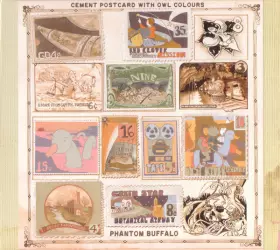 Couverture du produit · Cement Postcard With Owl Colours