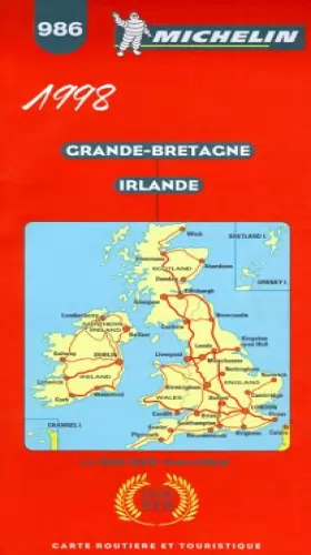 Couverture du produit · Grande-Bretagne, Irlande. Carte numéro 986, 1/1000000