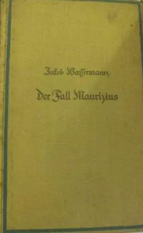 Couverture du produit · Der Fall Maurizius: Roman (German Edition)