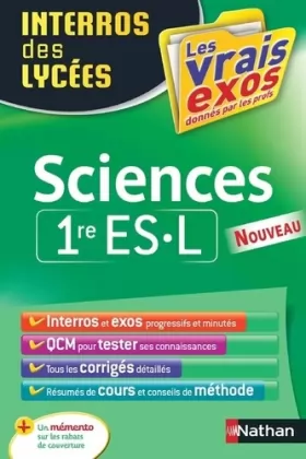 Couverture du produit · Interros des Lycées Sciences 1re ES.L