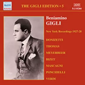 Couverture du produit · The Gigli Edition 5: New York Recordings 1927-28