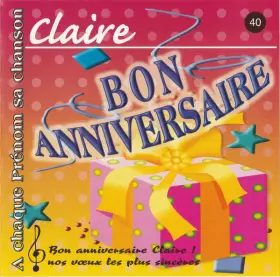 Couverture du produit · Bon Anniversaire Claire