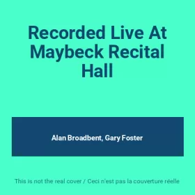 Couverture du produit · Recorded Live At Maybeck Recital Hall
