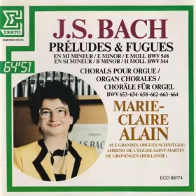 Couverture du produit · Préludes & Fugues In E Minor BWV 548- In B Minor BWV 544 - Chorals Pour Orgue BWV 653 - 654 - 658 - 662 - 663 - 664