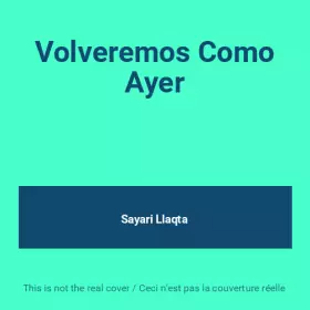 Couverture du produit · Volveremos Como Ayer