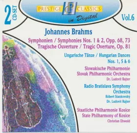 Couverture du produit · Symphonies Nos. 1 & 2, Opp. 68, 73  / Tragic Overture, Op. 81 / Hungarian Dances, Nos. 1, 5 & 6
