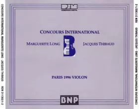 Couverture du produit · Concours International Marguerite Long Jacques Thibaud (Paris 1995 Violon)