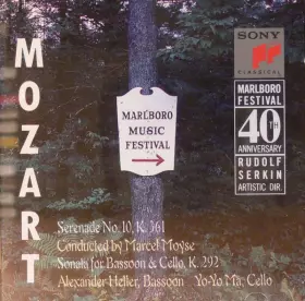 Couverture du produit · Marlboro Music Festival 40th Anniversary: Serenade No 10 In B-Flat Major, K.361 / Sonata In B-Flat Major For Bassoon & Cello, K