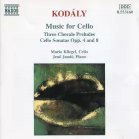 Couverture du produit · Music For Cello - Three Chorale Preludes, Cello Sonatas Opp. 4 And 8