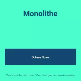 Couverture du produit · Monolithe