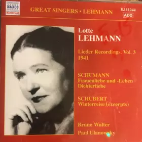Couverture du produit · Lieder Recordings, Vol. 3 (1941)