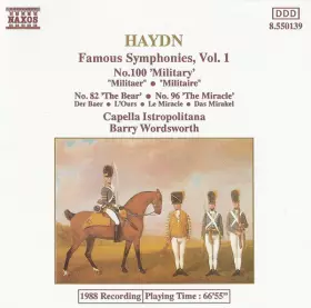 Couverture du produit · Famous Symphonies, Vol 1: No.100 'Military' • No.82 'The Bear' • No.96 'The Miracle'