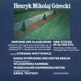 Couverture du produit · Sinfonie Der Klagelieder / Drei Stücke Im Alten Stil
