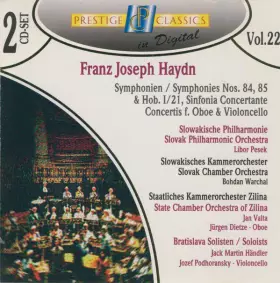 Couverture du produit · Symphonien /Symphonies Nos. 84, 85 & Hob. I/21, Sinfonia Concertante Concertis F. Oboe & Violoncello