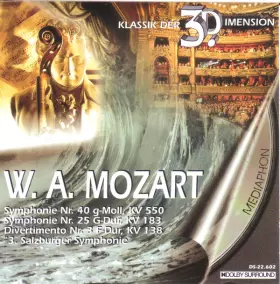 Couverture du produit · Symphonie Nr. 40 G-Moll, KV 550 / Symphonie Nr. 25 G-Dur, KV 183 / Divertimento Nr. 3 F-Dur, KV 138 "3. Salzburger Symphonie"