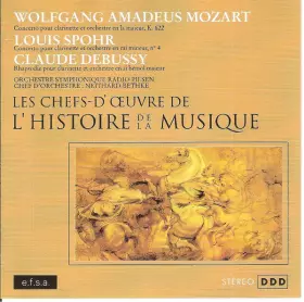 Couverture du produit · Concerto Pour Clarinette Et Orchestre En La Majeur, K. 622 / Concerto Pour Clarinette Et Orchestre En Mi Mineur, N°4 / Rhapsodi