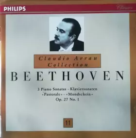 Couverture du produit · 3 Piano Sonatas - Klaviersonaten - "Pastorale" - "Mondschein", Op. 27 No. 1