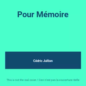 Couverture du produit · Pour Mémoire