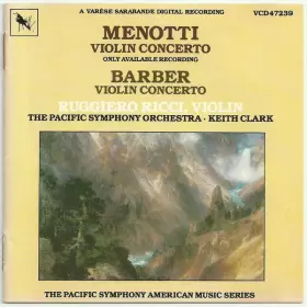 Couverture du produit · Barber And Menotti Violin Concertos