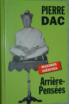 Couverture du produit · Arrière-pensées : Maximes inédites