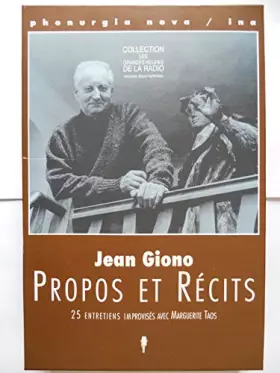 Couverture du produit · Propos et récits : 25 entretiens improvisés avec Marguerite Taos