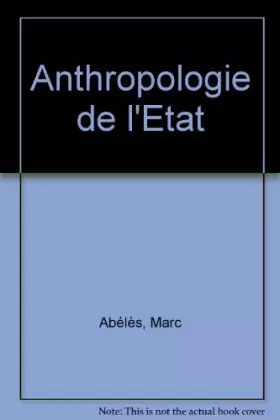 Couverture du produit · Anthropologie de l'Etat