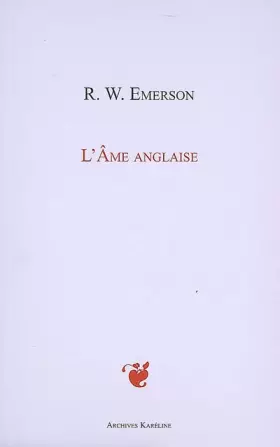 Couverture du produit · L'Ame anglaise : (English Traits)