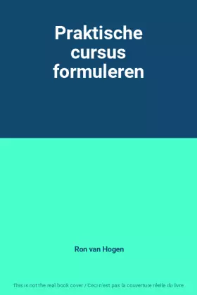 Couverture du produit · Praktische cursus formuleren