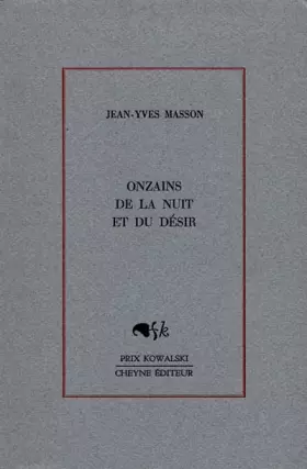 Couverture du produit · Onzains de la nuit et du désir