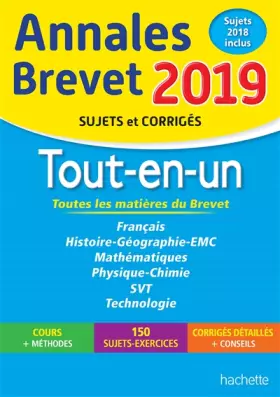 Couverture du produit · Annales Nouveau Brevet 3e Tout-en-un 2019