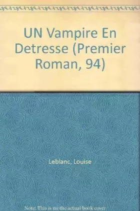 Couverture du produit · UN Vampire En Detresse