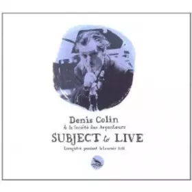 Couverture du produit · Subject To Live