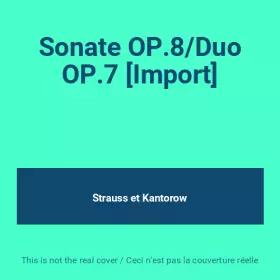 Couverture du produit · Sonate OP.8/Duo OP.7 [Import]
