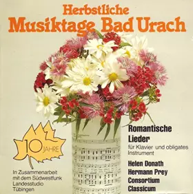 Couverture du produit · Romantische Lieder Herbstliche Musiktage Bad Urach