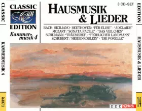 Couverture du produit · Hausmusik & Lieder (Kammermusik 4)