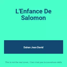 Couverture du produit · L'Enfance De Salomon