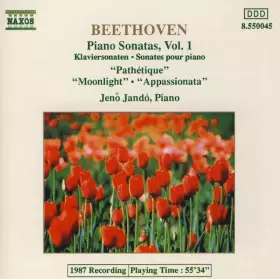 Couverture du produit · Piano Sonatas, Vol. 1  Klaviersonaten  Sonates Pour Piano - "Pathétique" • "Moonlight" • "Appassionata"